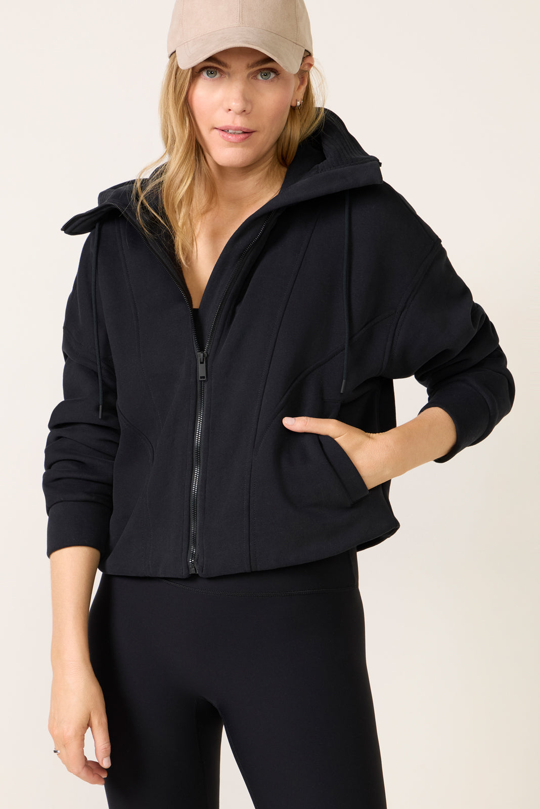 Women's Cotton Fleece Zip Up Hoodie