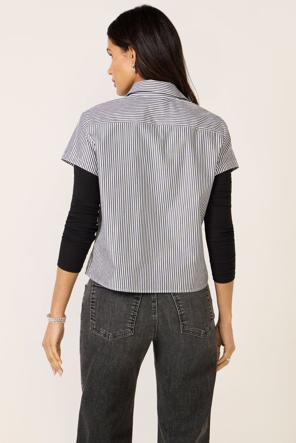 Women's Boxy Crop Short Sleeve Shirt