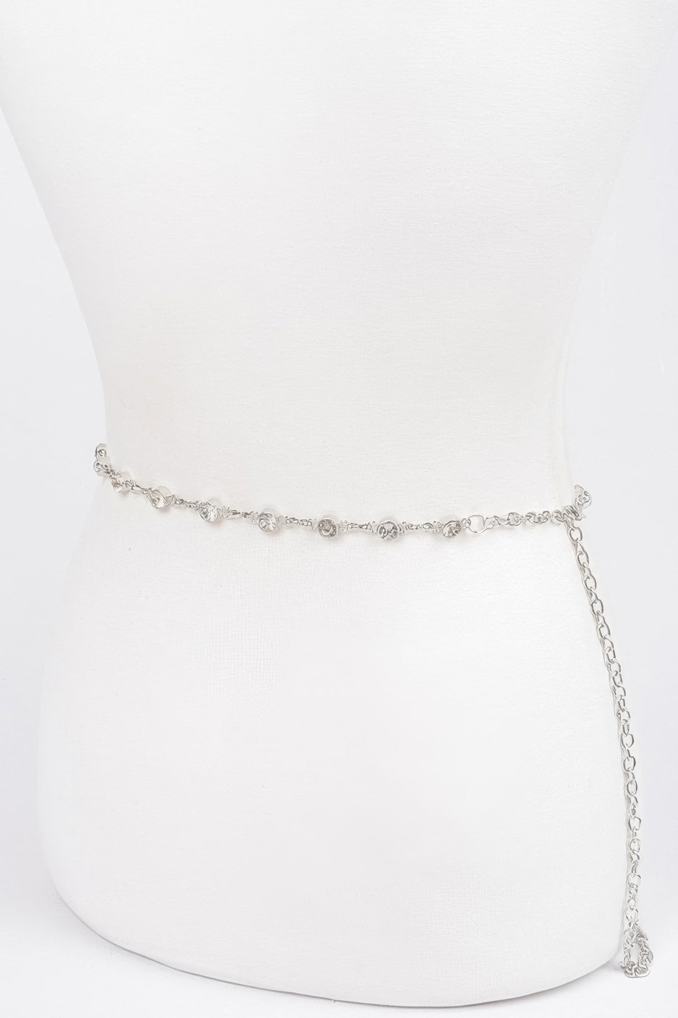 Sparkling Rhinestone Chain Waist Belt