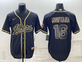 Men's San Francisco 49ers Joe Montana #16 Black Player jersey Joint Edition