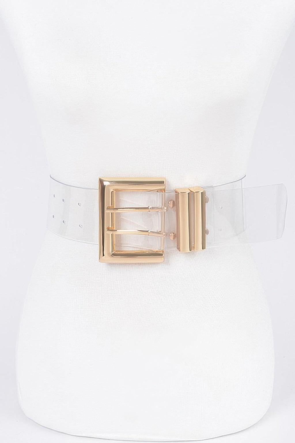 Metal Buckle Plus Size Elastic Belt