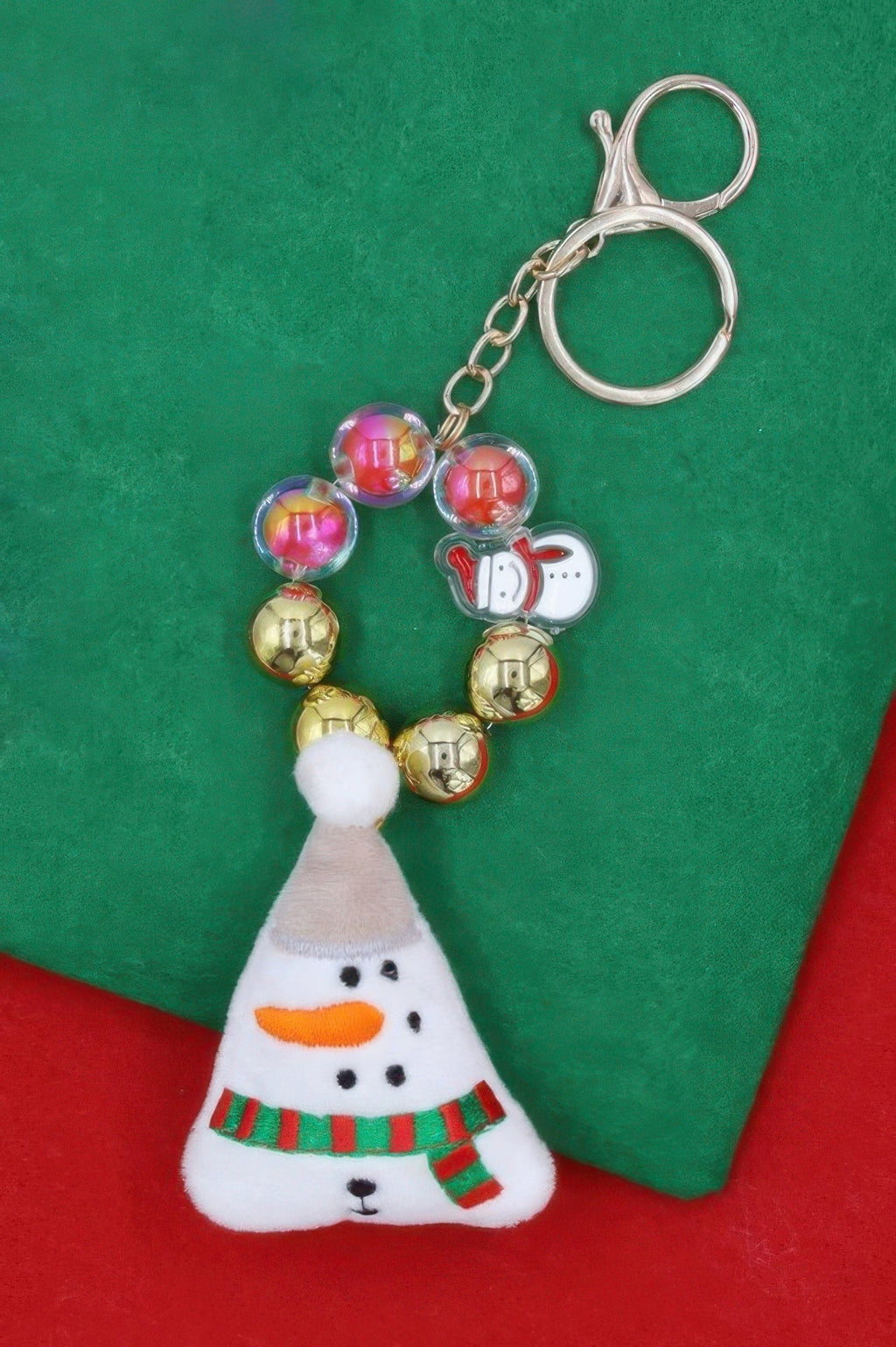 Snowy Season Christmas Keychain Ornament