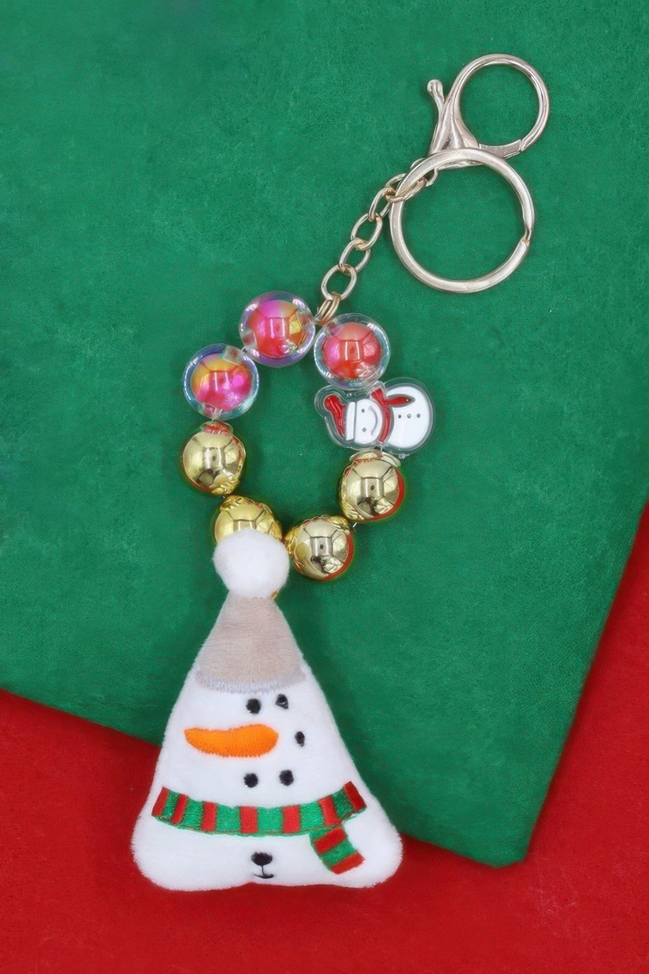Snowy Season Christmas Keychain Ornament