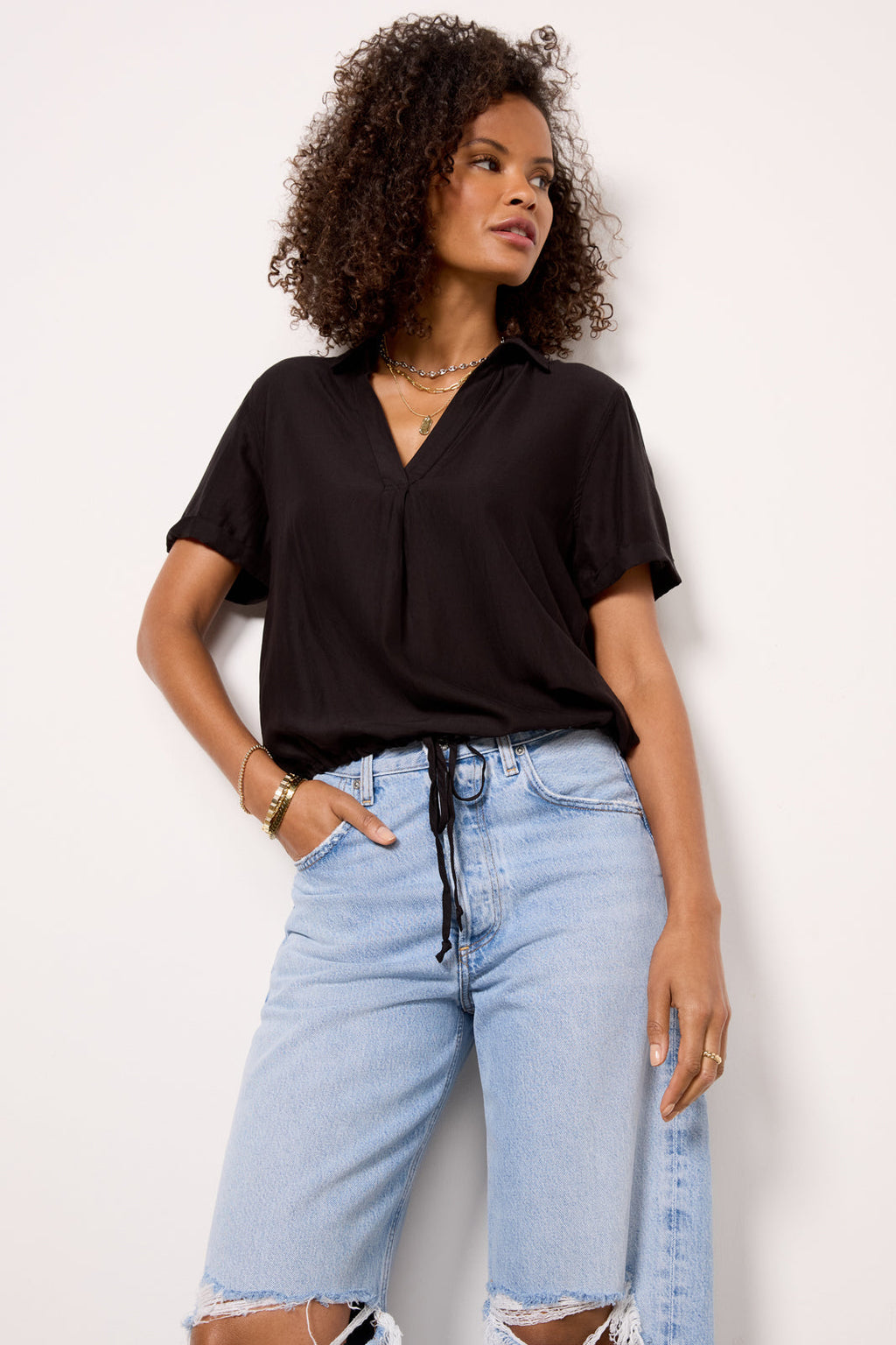 Women's Tie Waist Shirt