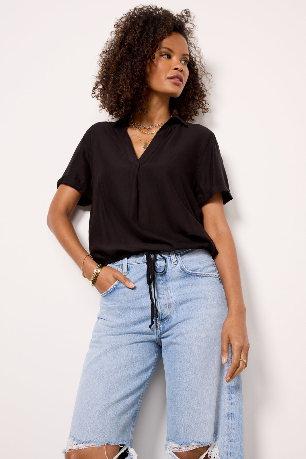 Women's Tie Waist Shirt