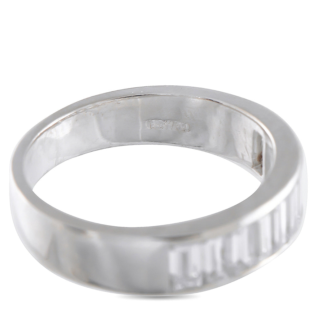 LB Exclusive 18K White Gold 1.36ct Diamond Half-Eternity Band Ring  MF21-040926