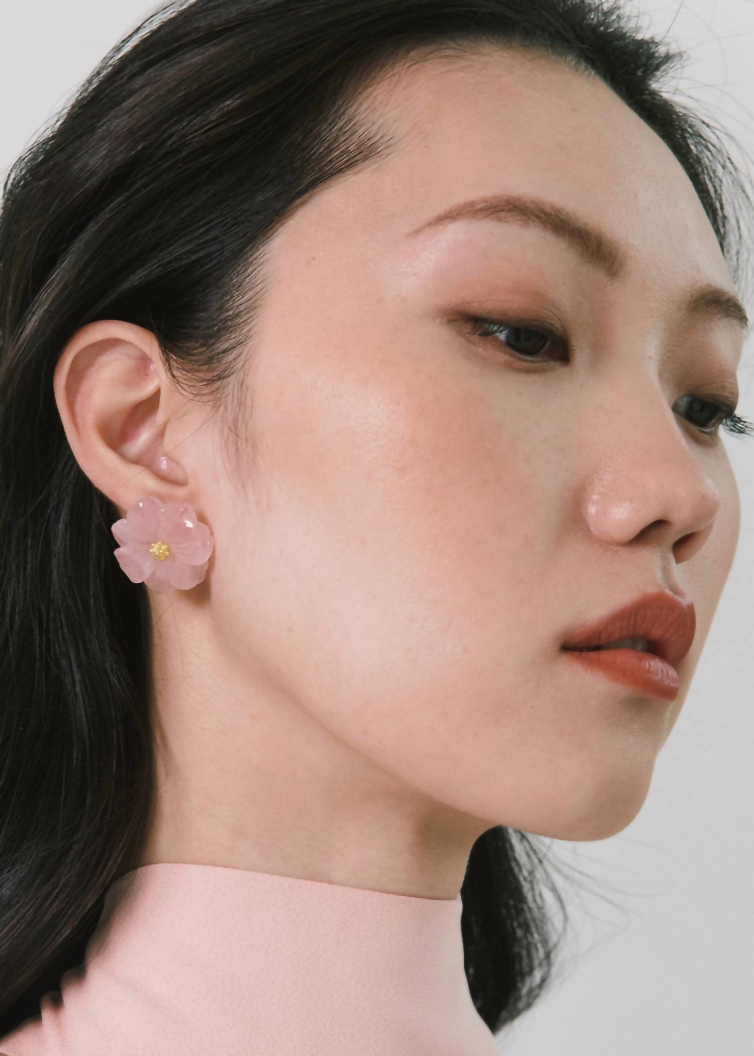Women's Wynne Earrings In Rose Quartz