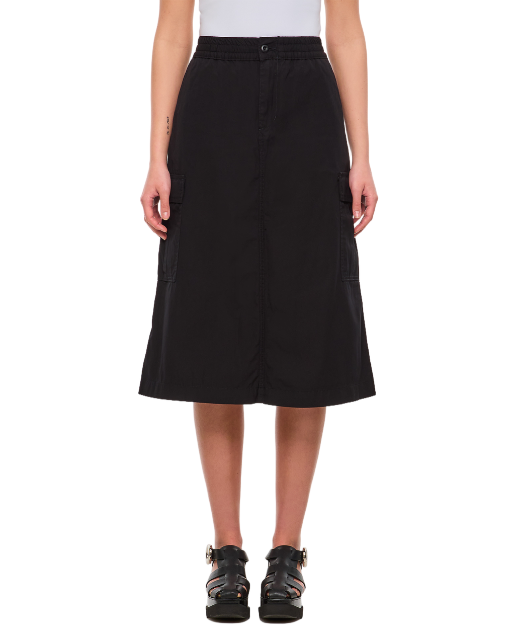 Black Jet Cargo Skirt