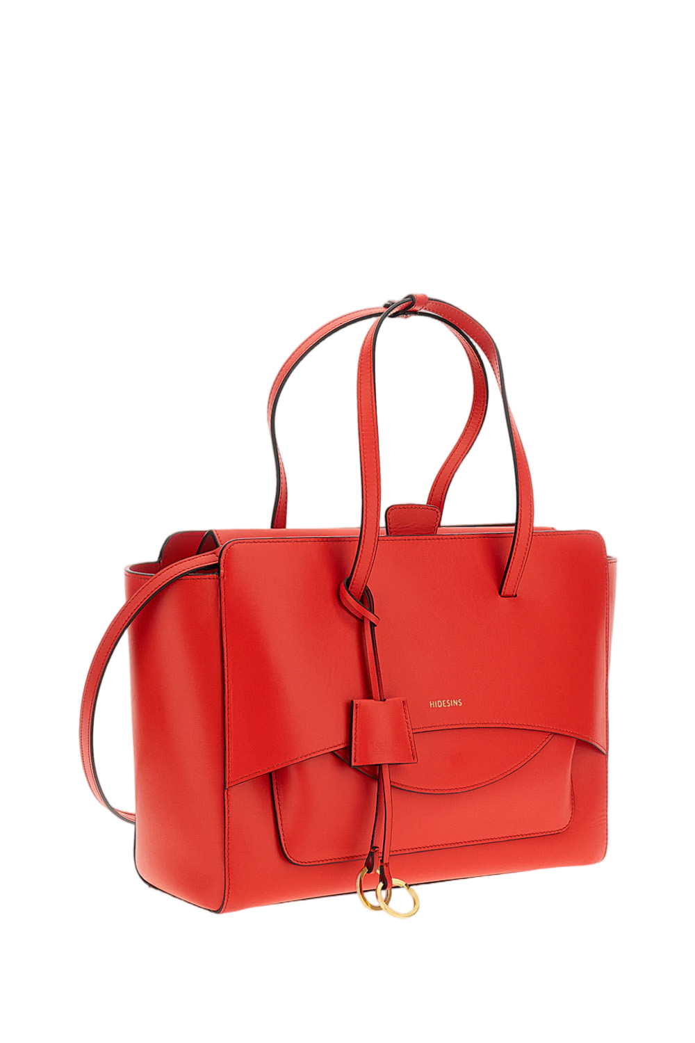 Red Flap L Suede Crossbody Bag