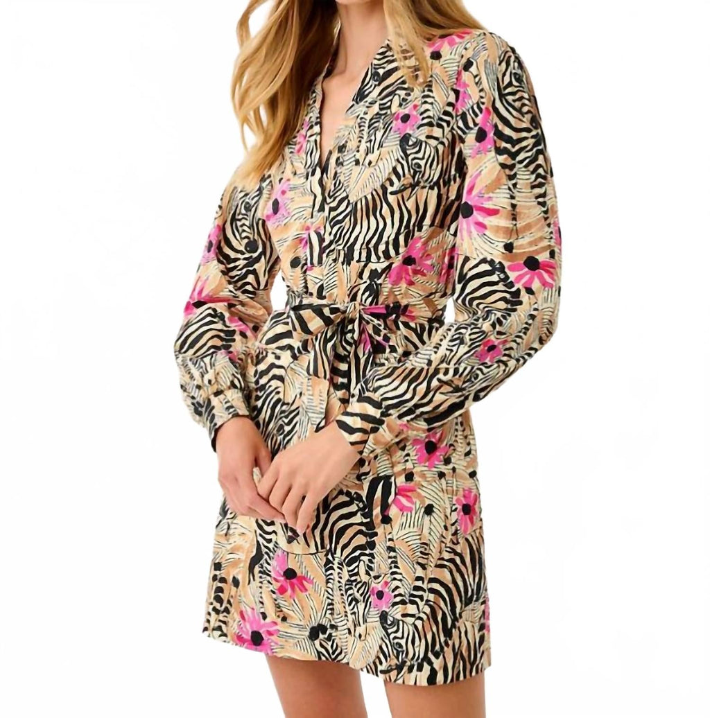 Phillipa Stretch Dress In Rutabaga El Morocco