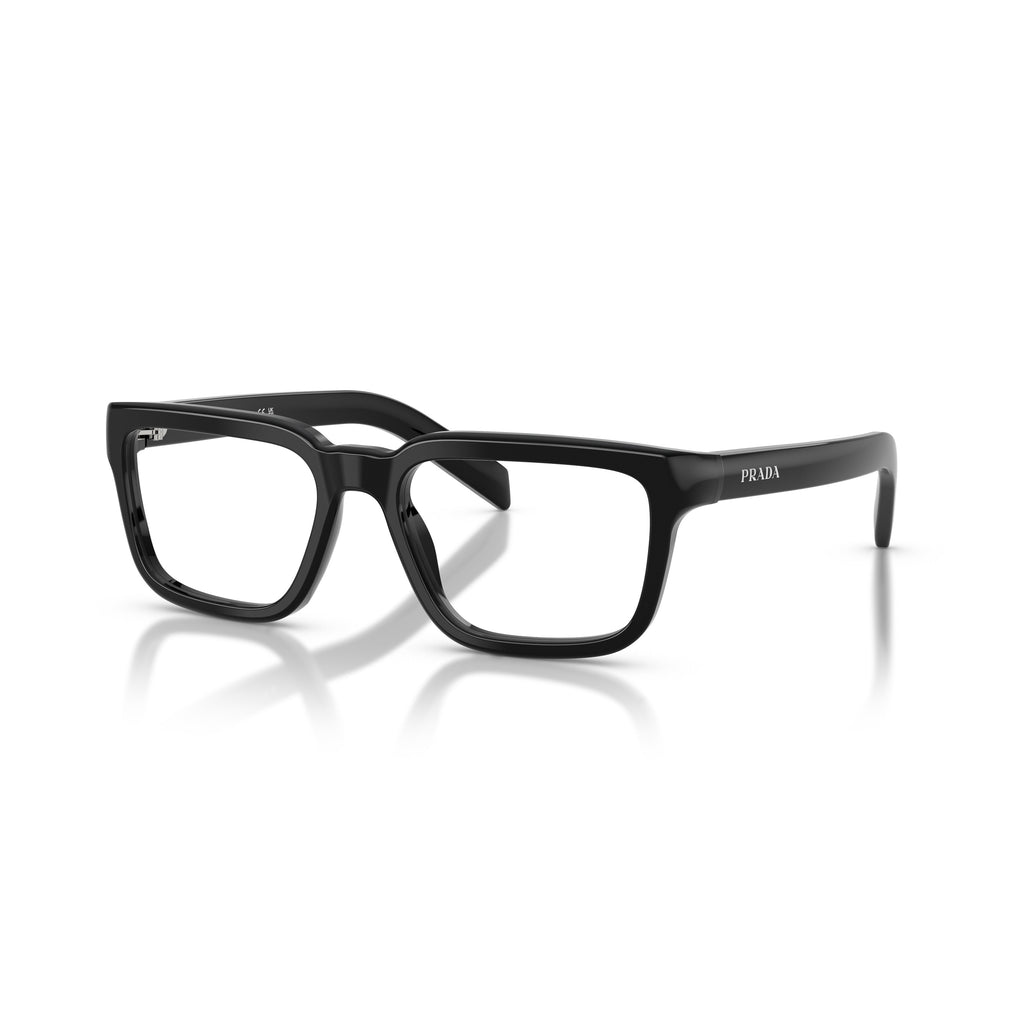 Rectangular Frame Sunglasses With Glossy Black Acetate Finish