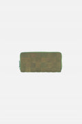 Women's Check Zip Around Wallet In Green