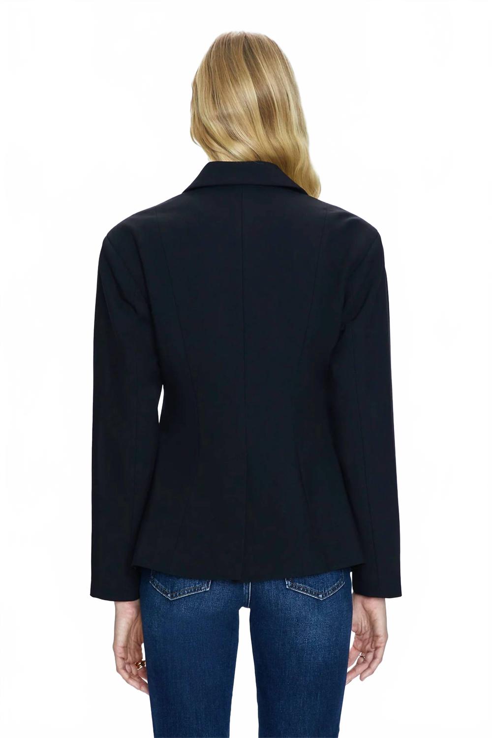 Stassi Cropped Blazer In Black