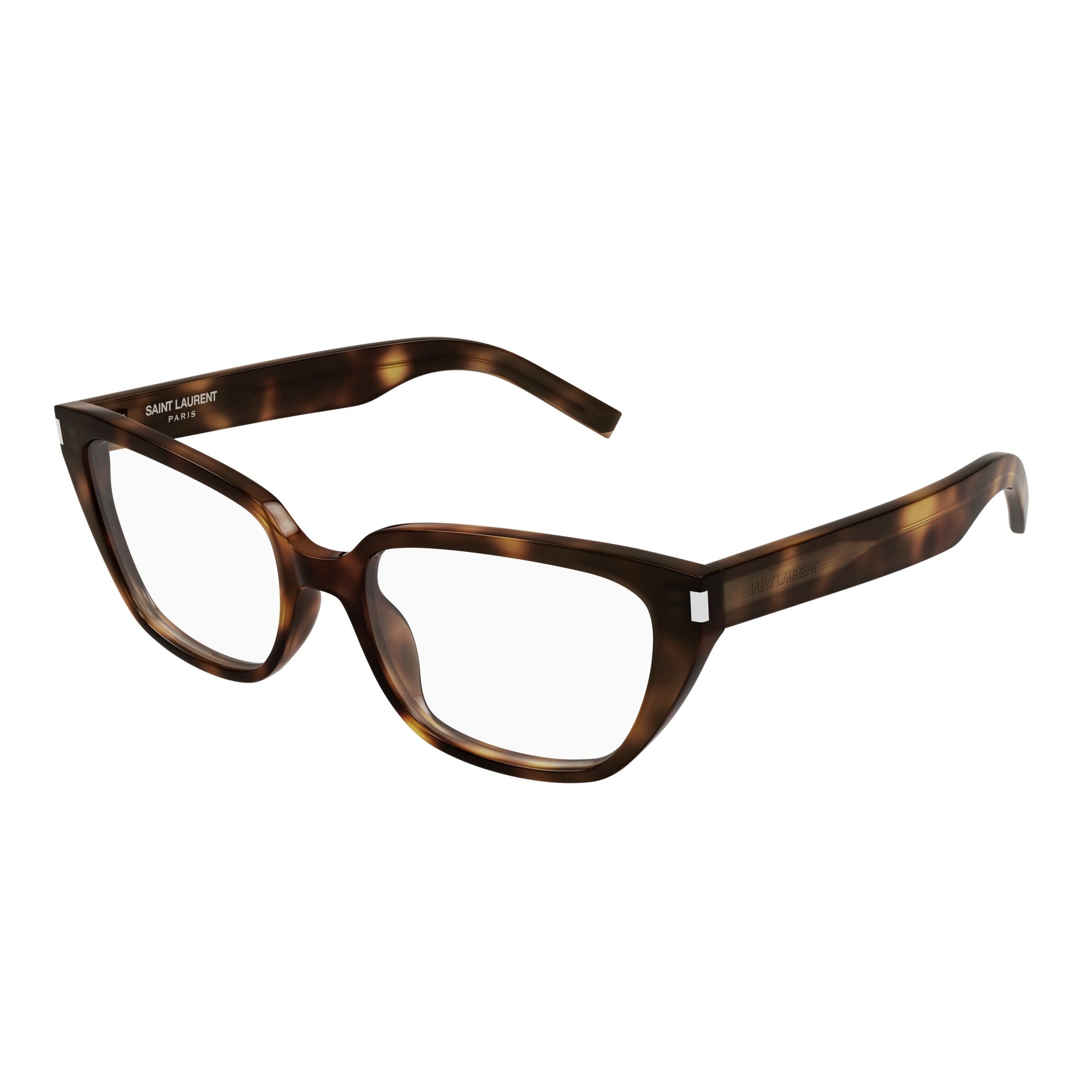 Square Tortoiseshell Sunglasses With Metallic Accents