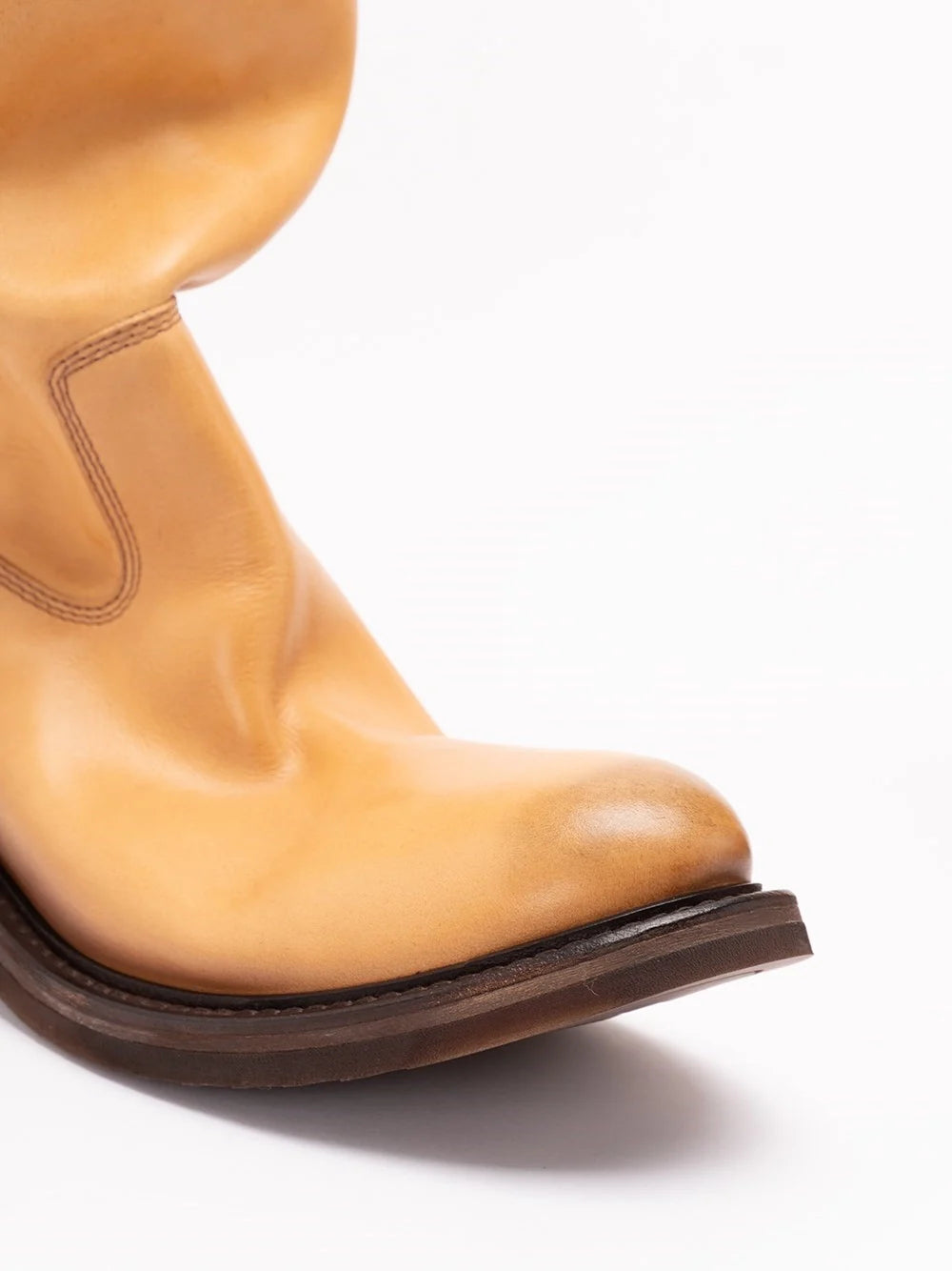 Miu Miu Women Foule Leather Booties