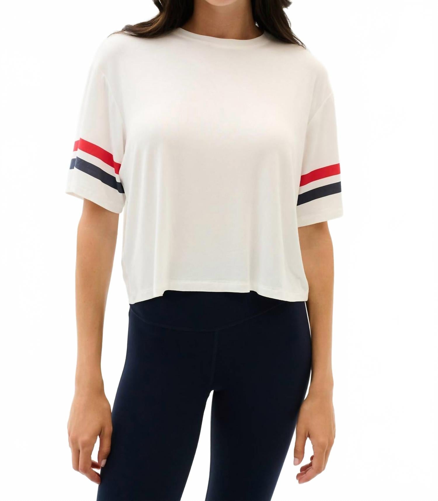 Ava Jersey Tee In White