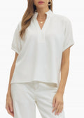 Collins Collared Top In White