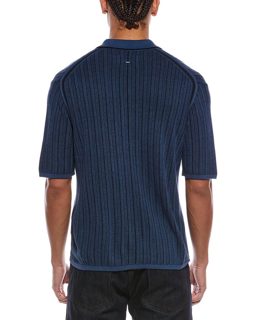 rag & bone Harvey Garment Dyed Polo Shirt