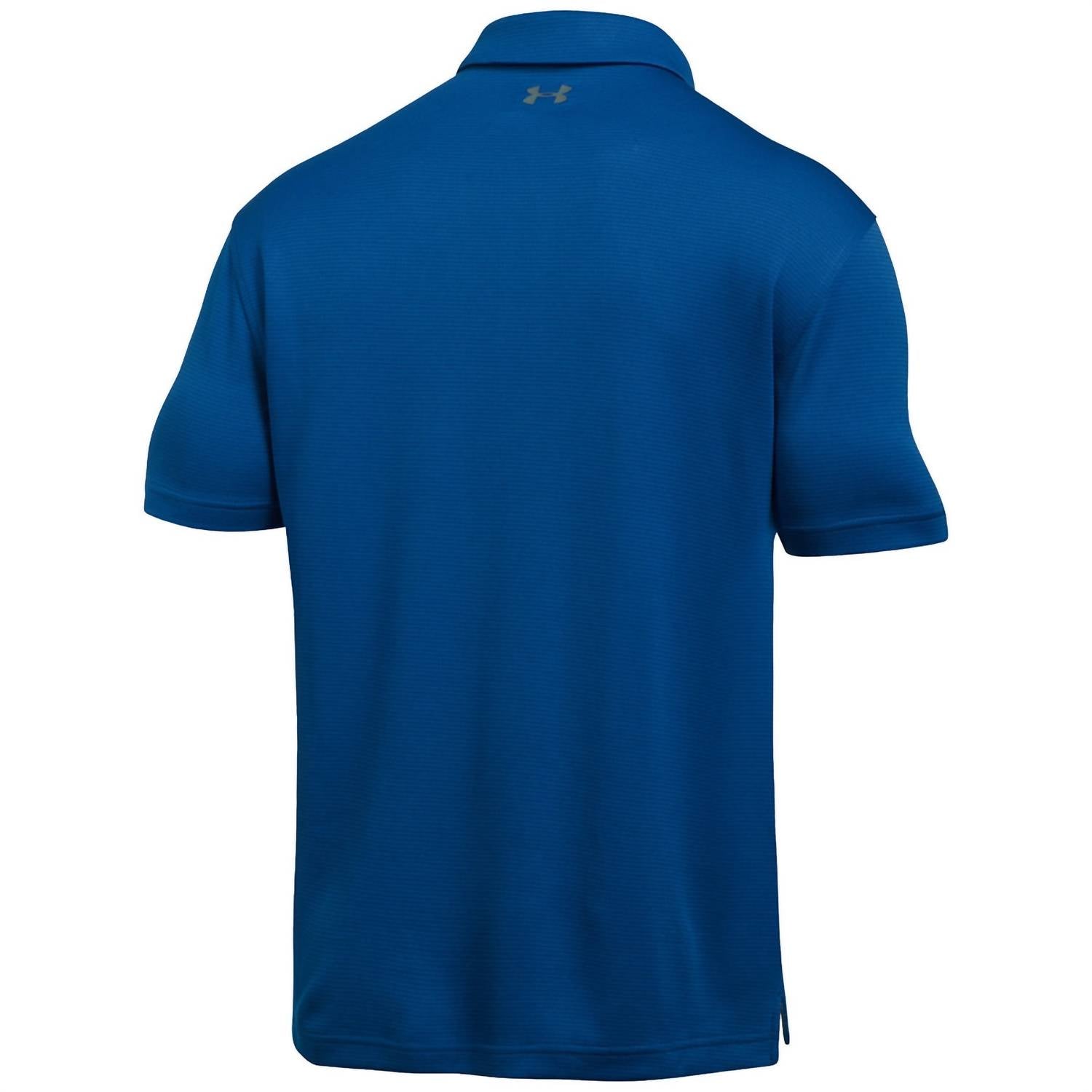 Tech Button Up Placket Polo In Royal
