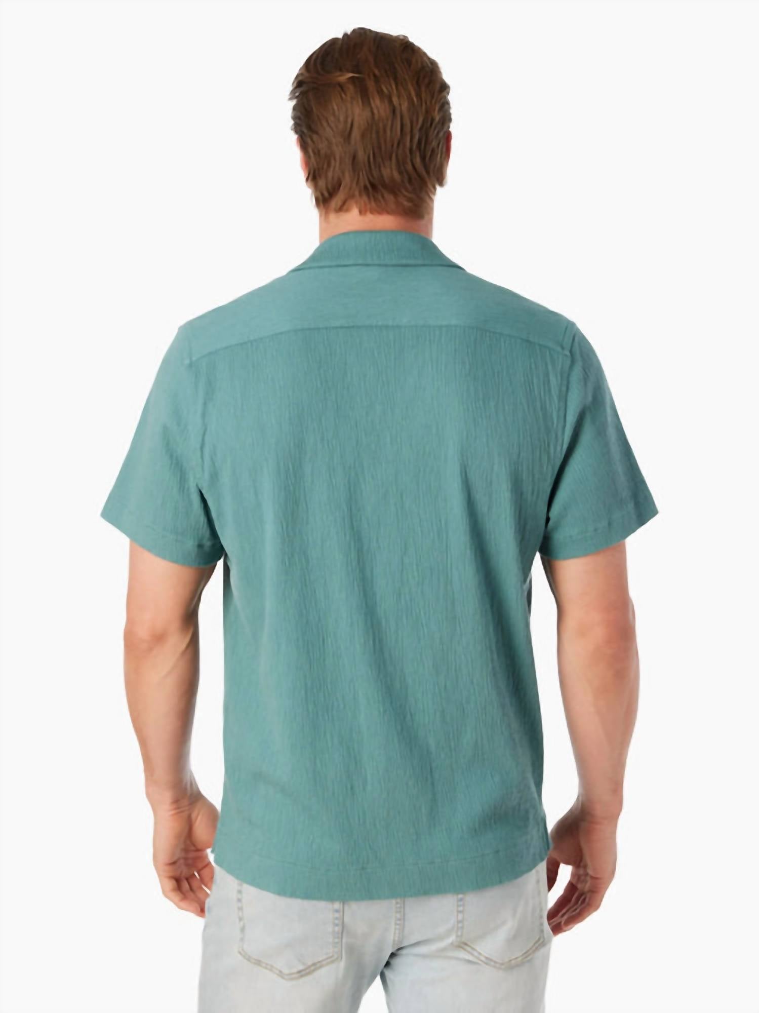 Babylon Camp Shirt In Sea Green