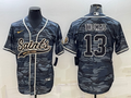 Men's New Orleans Saints Michael Thomas #13 Grey Camouflage Game jersey Joint Edition