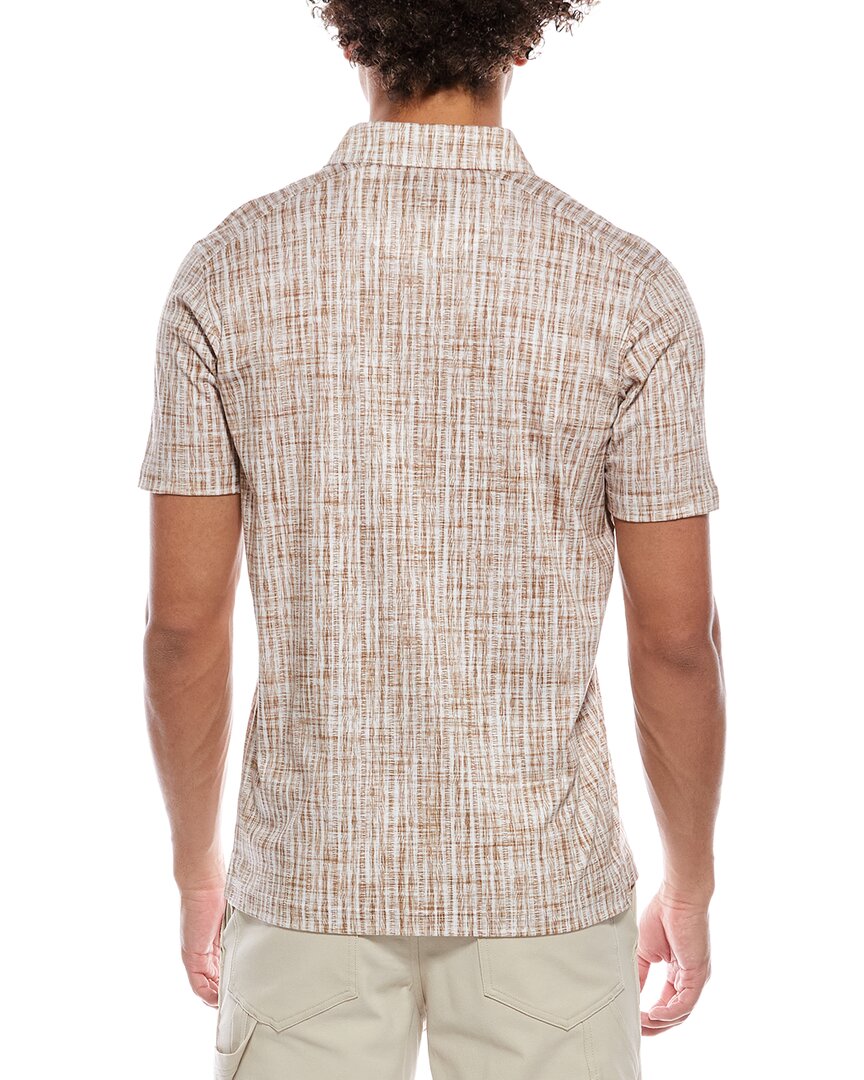 Raffi Brushed Gingham Polo Shirt