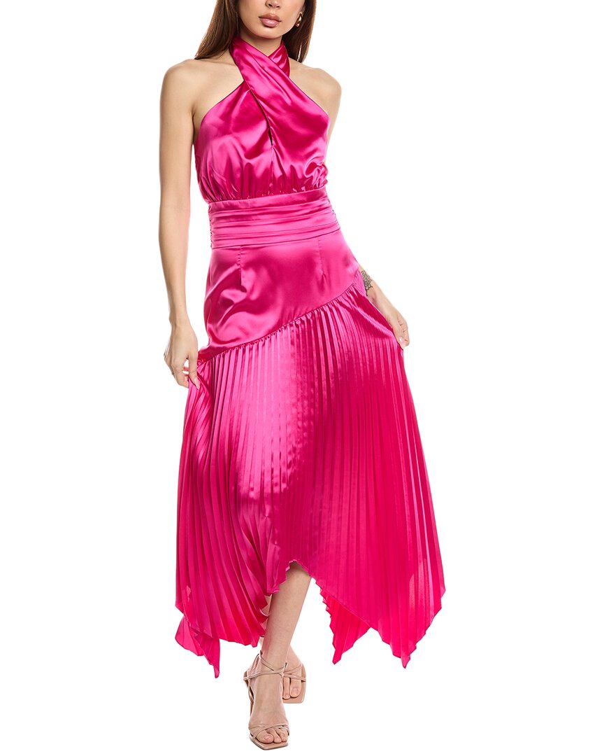 AMUR Dixon Halter Midi Dress