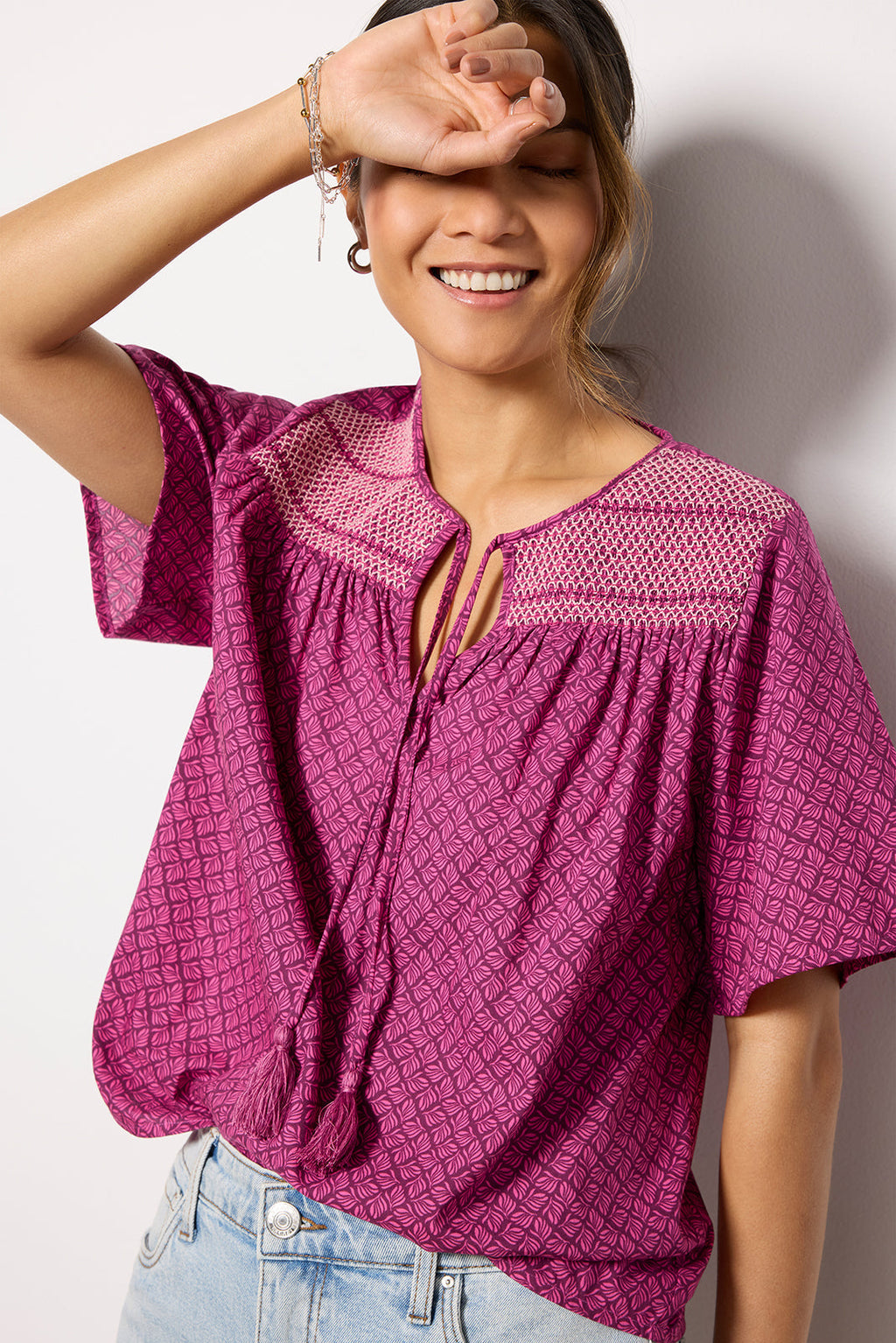 Women's Maisie Smocked Blouse