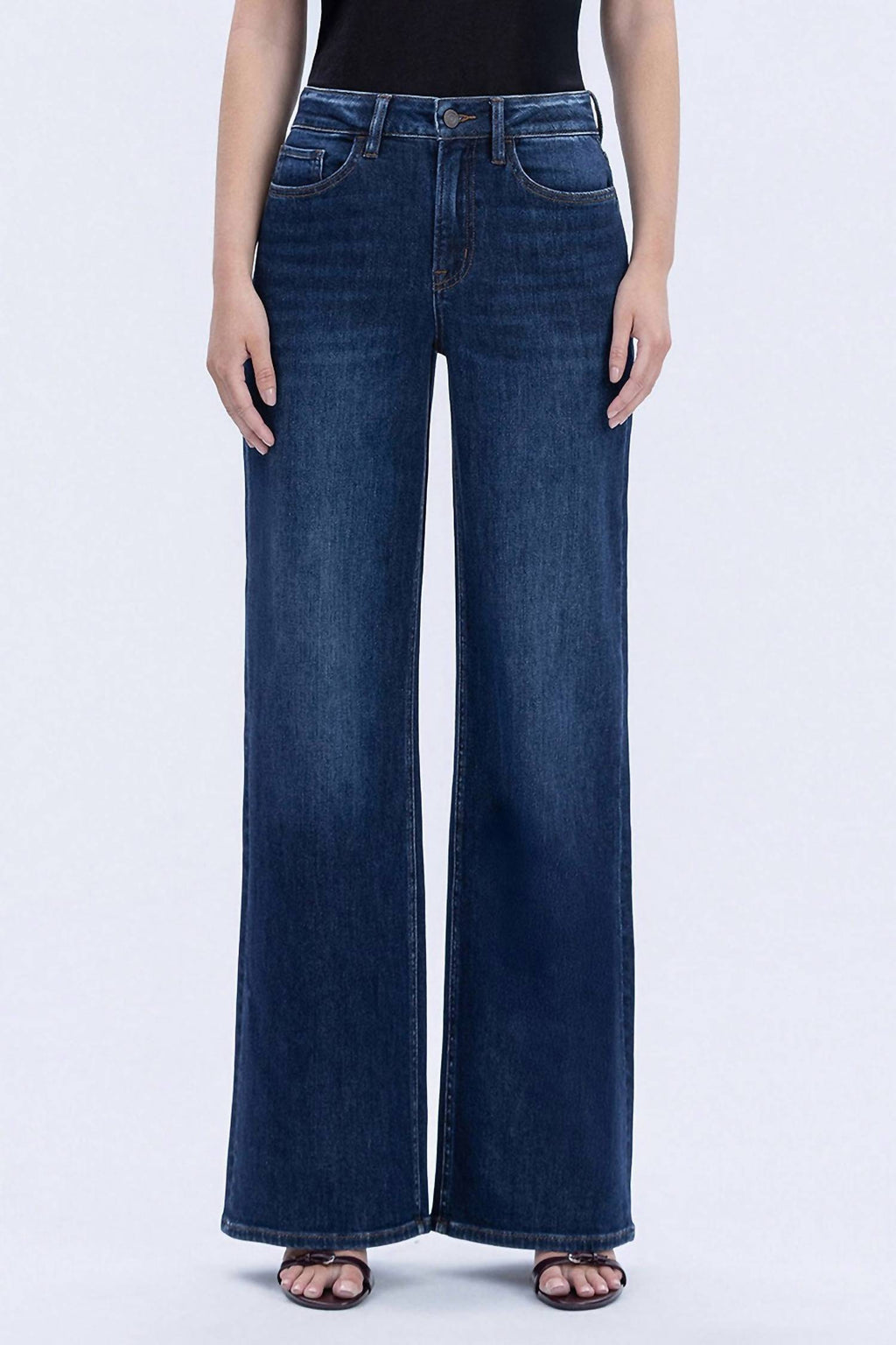 Super High Rise Jeans In Dark Blue