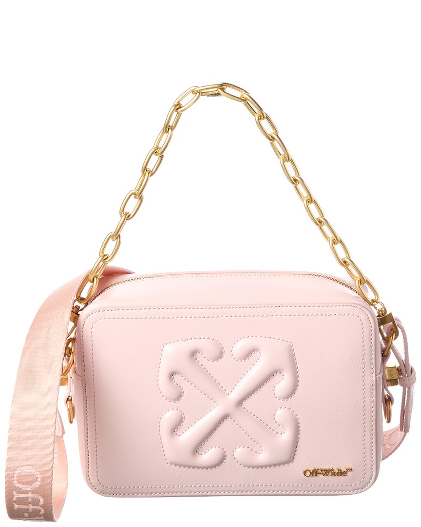 Off-White Medium Leather Camera Bag