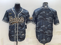 Men's New Orleans Saints Grey Camouflage Blank jersey