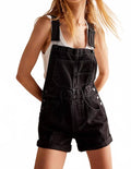Ziggy Shortall Romper In Mineral Black