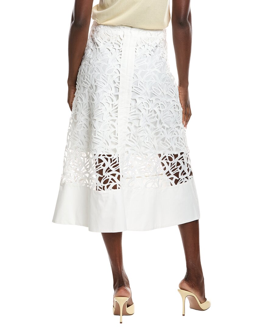 Gracia Hollow-Out Lace Embroidered Skirt