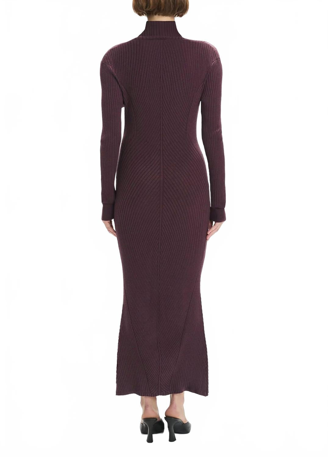 Be Your Girl Dress In Burgundy Dahlia