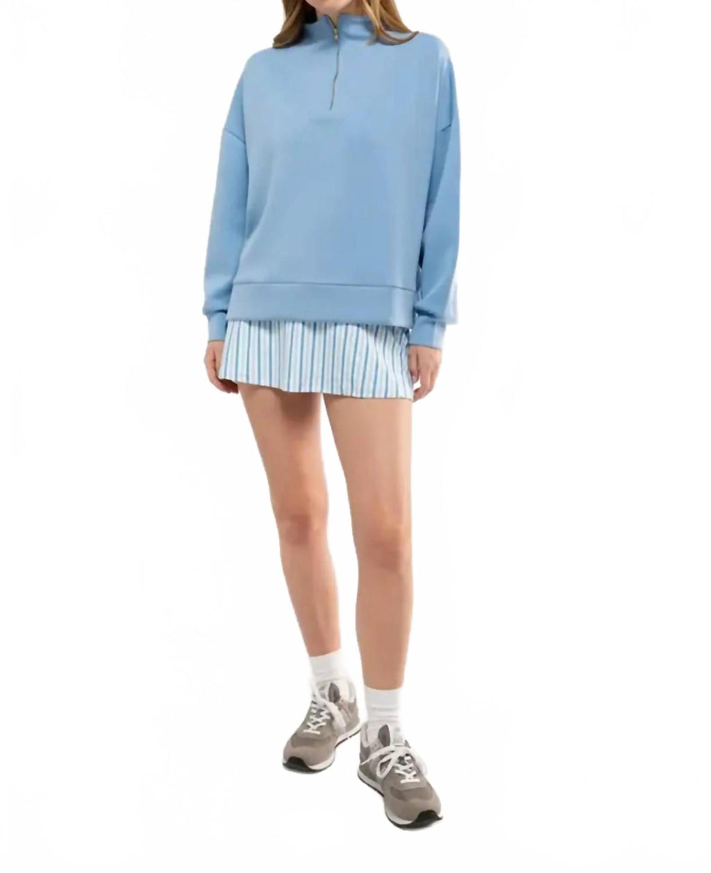 Morgan Quarter Zip Top In Regatta