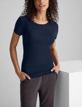 Women's Micro Rib Cap Sleeve T-Shirt