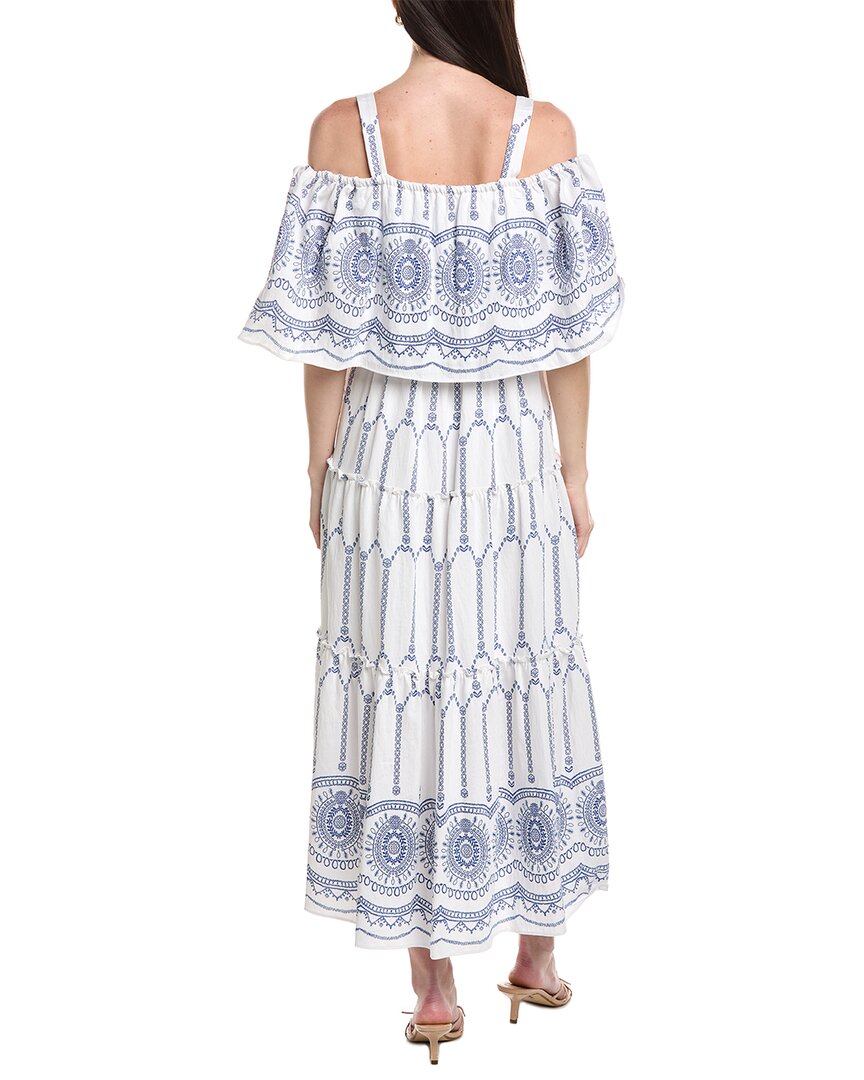 Maison Tara Printed Stone Midi Dress