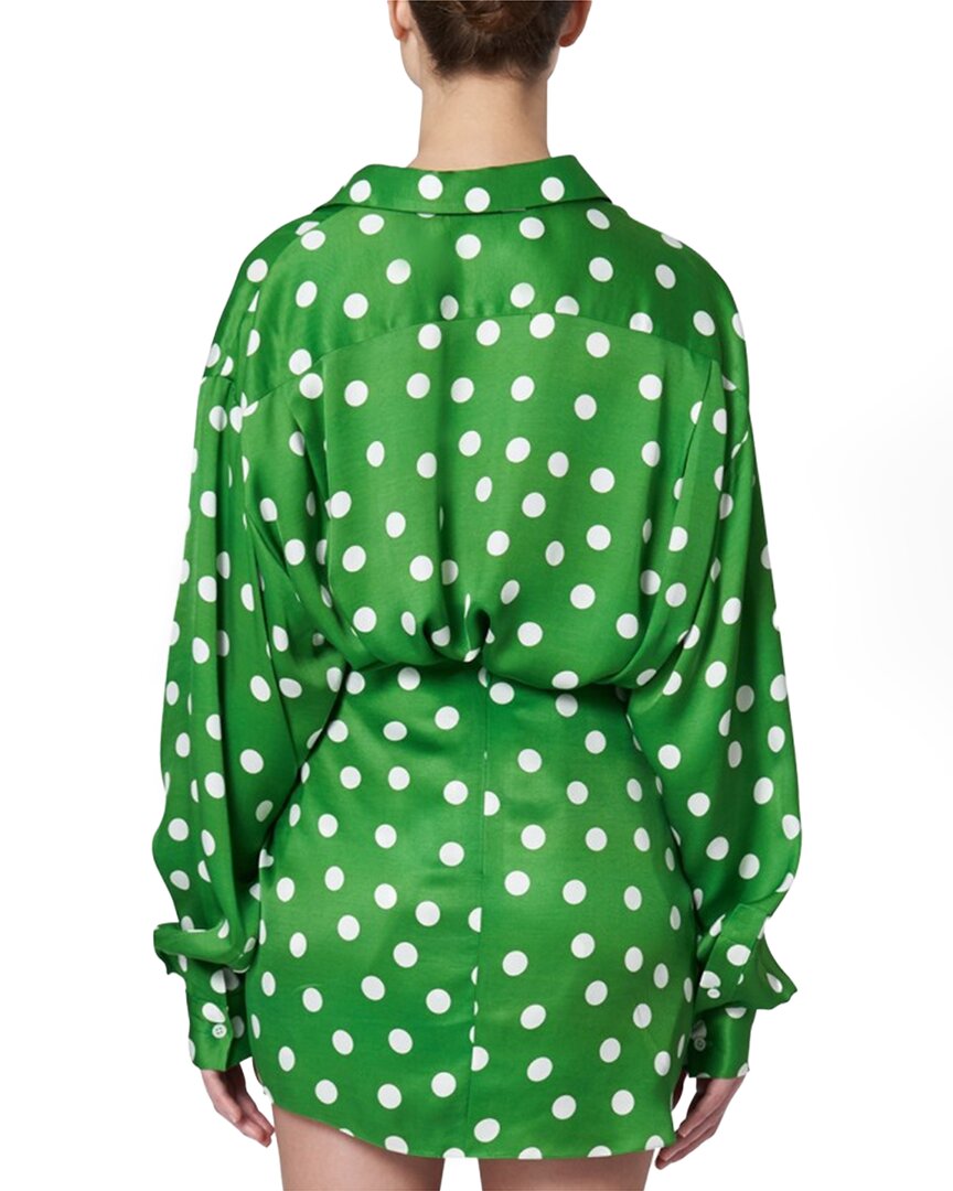 Carolina Herrera Sarong Mini Silk-Blend Wrap Skirt