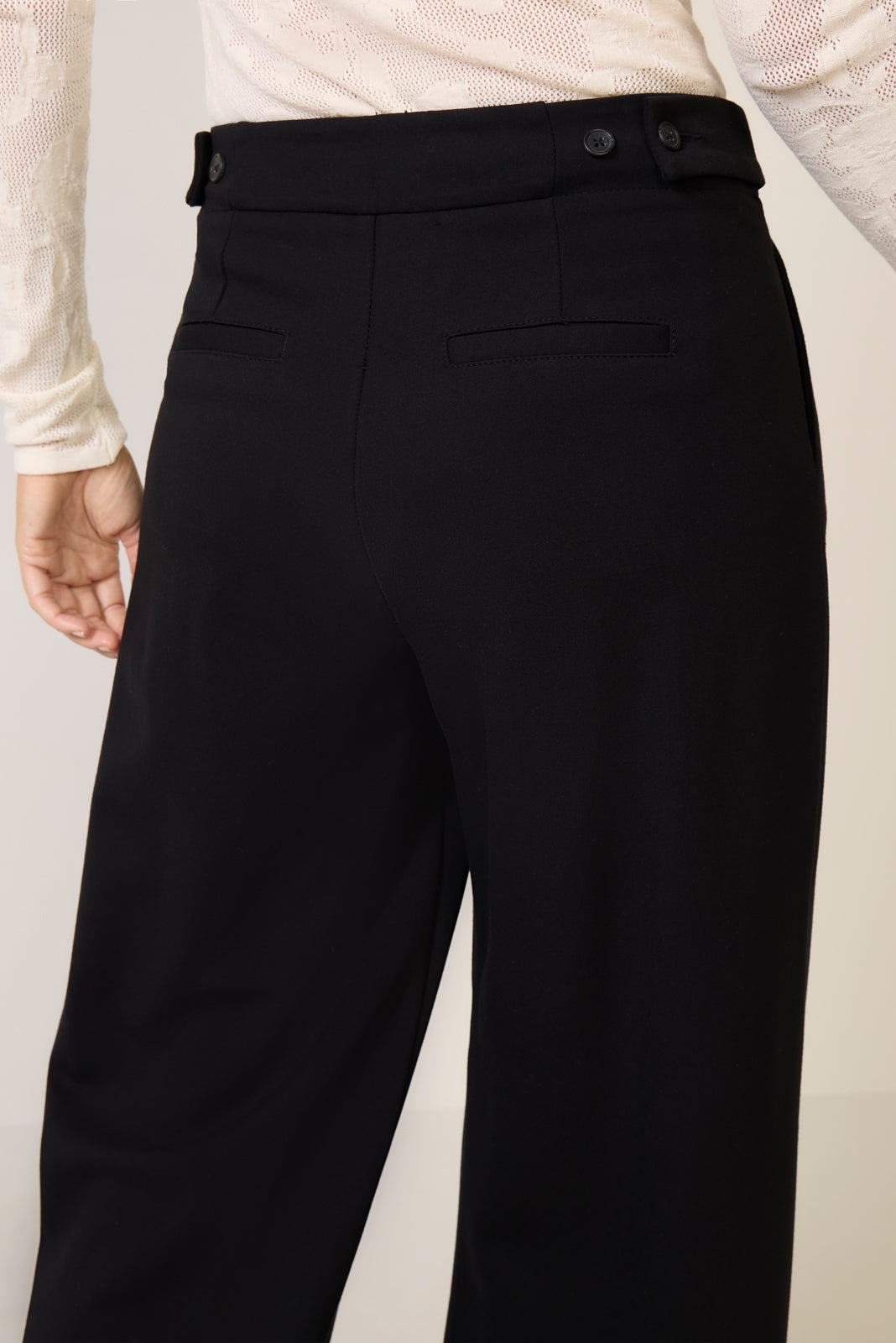 Women's Cheryl Pleated Knit Wide Leg Trouser Pants