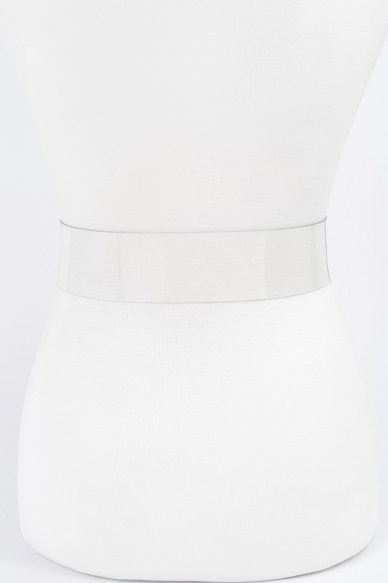 Stone Metal Buckle Clear Plus Size Belt