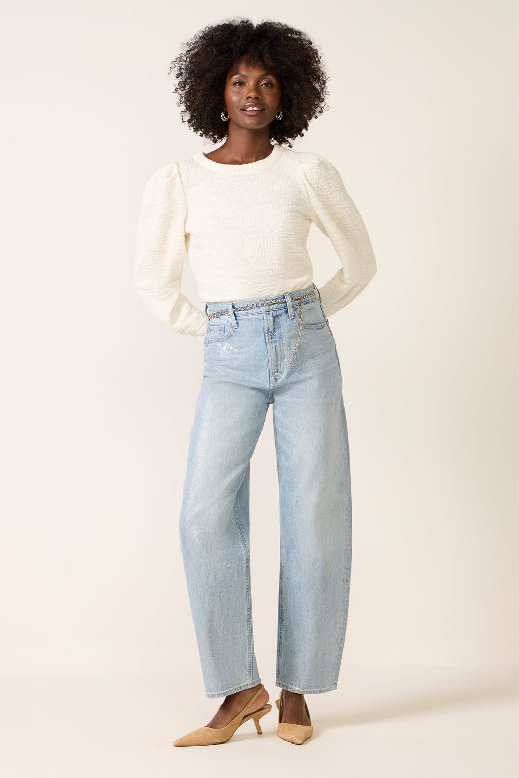 Women's Polly Knit Tweed Top