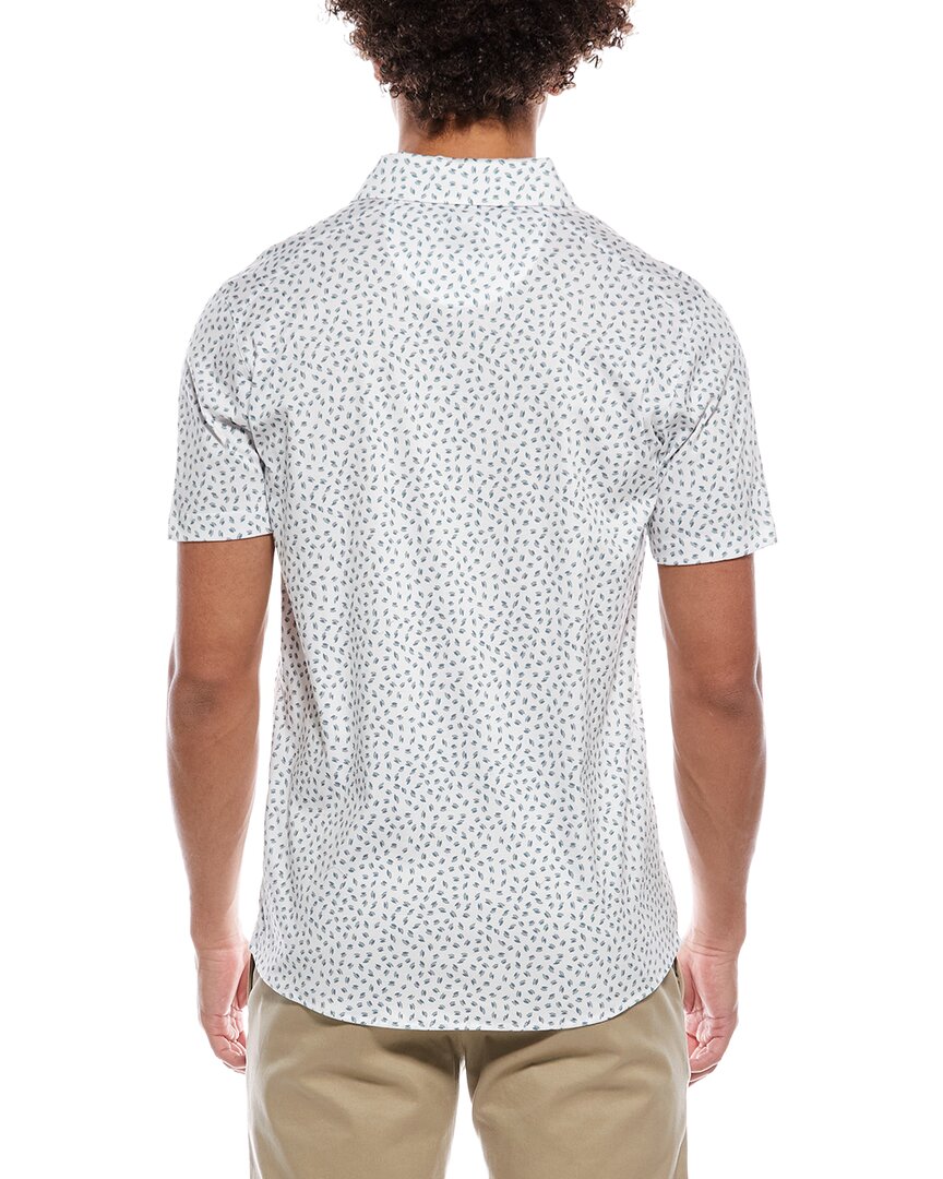 Raffi Mini Leave Print Button Shirt