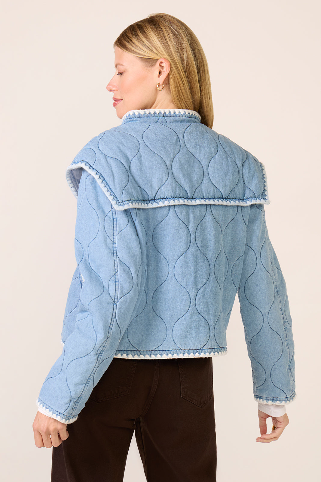 Women's Denim Quilted Denim Jacket