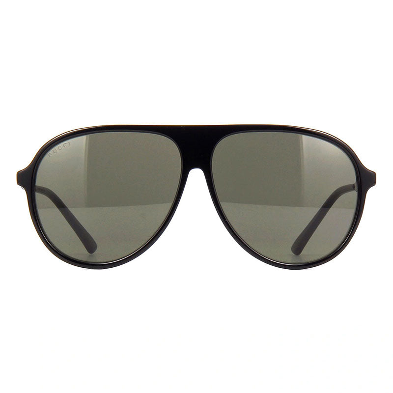 Gucci Sunglasses Aviator Full Rim, Black Frame And Grey Lens Gg0829Sa001