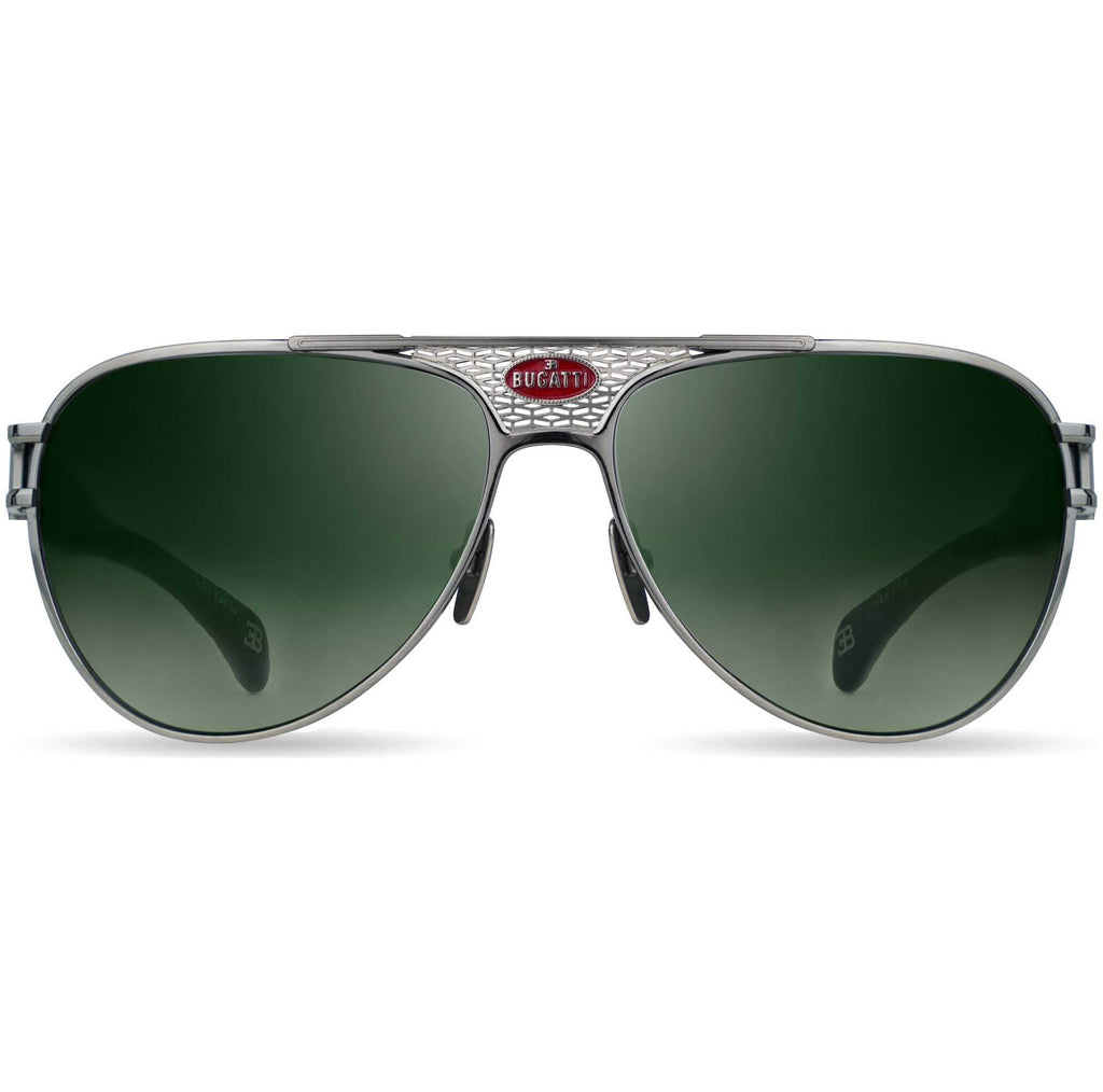 Bugatti Men's 42 mm Silver Sunglasses