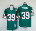 Men's Miami Dolphins Larry Csonka Mitchell & Ness Aqua Legacy Replica Jersey1