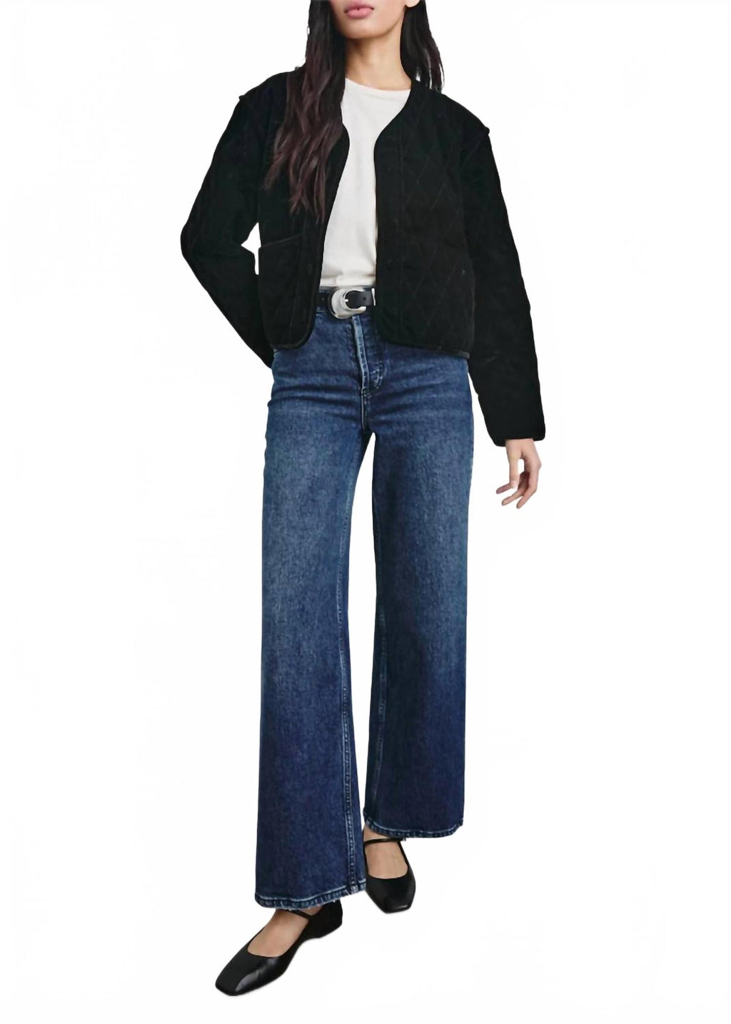 Kiko Boxy Fit Jacket In Black Velvet
