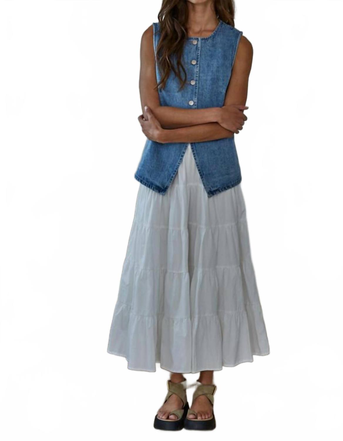 Stella Vest In Denim