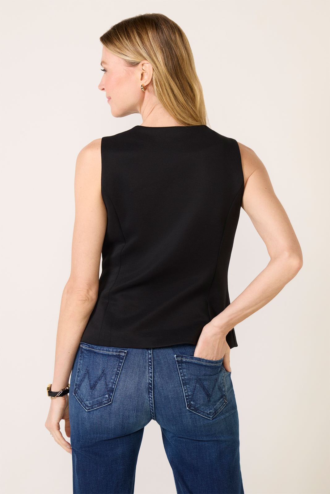 Women's Kaylie Long Ponte Vest