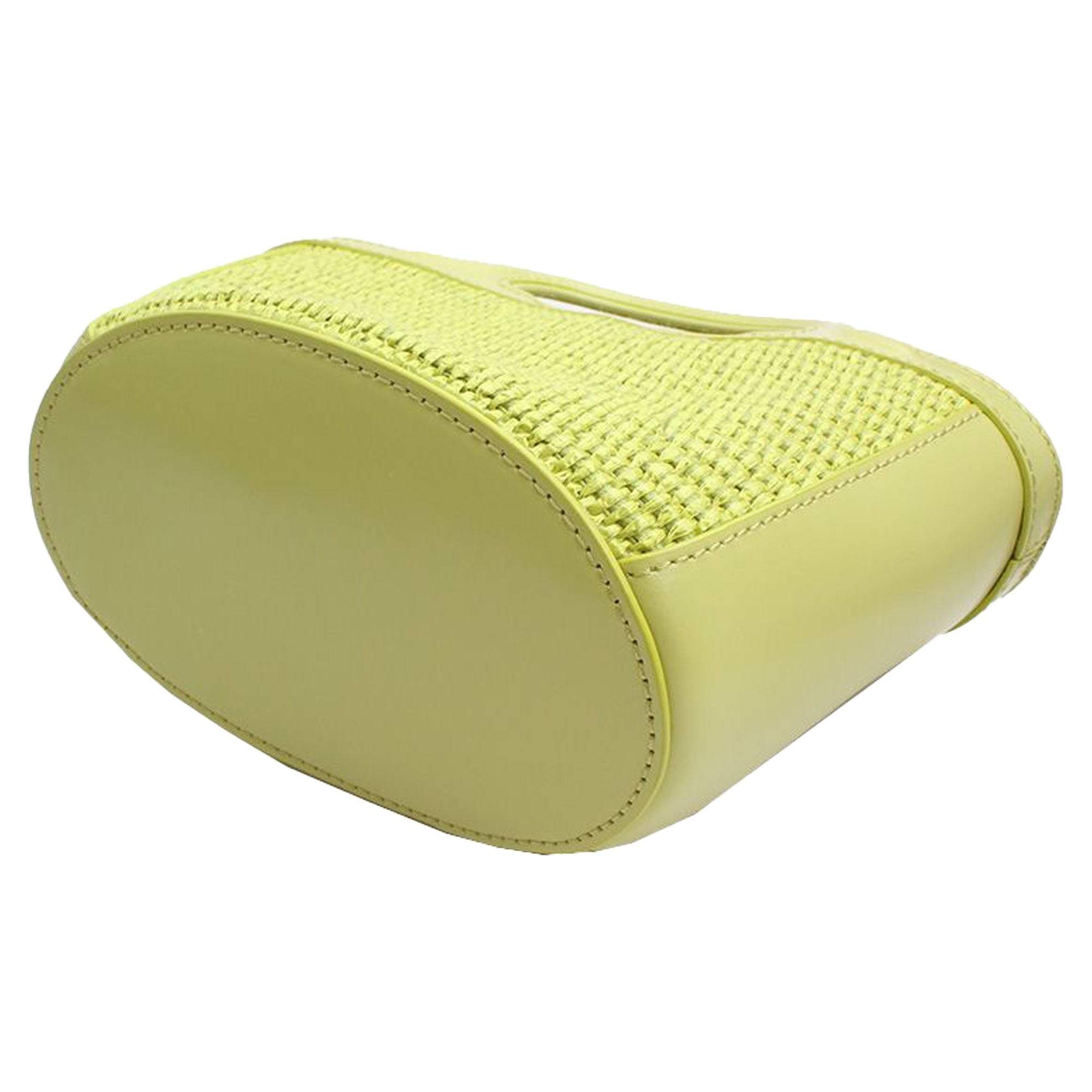 Weaving Lime Mini Fabric Crossbody Bag